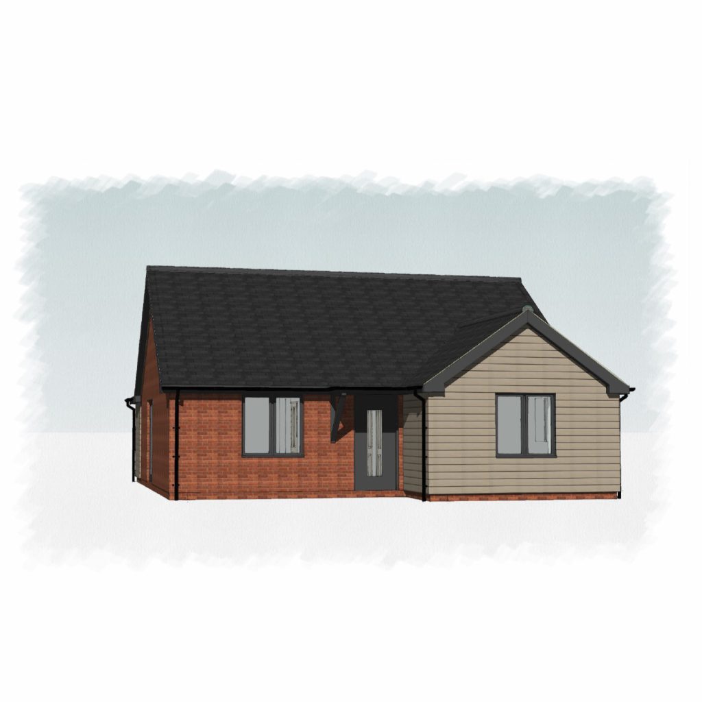 Plots 18, 19, 20, 22 and 23 Render Front